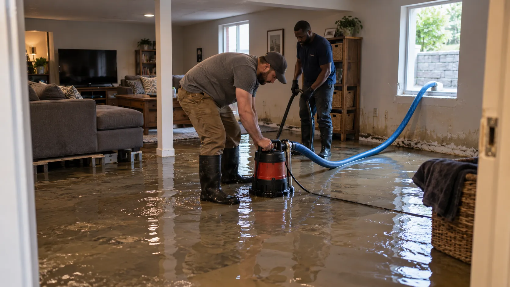 Flooded Basement Cleanup in Olympia, WA