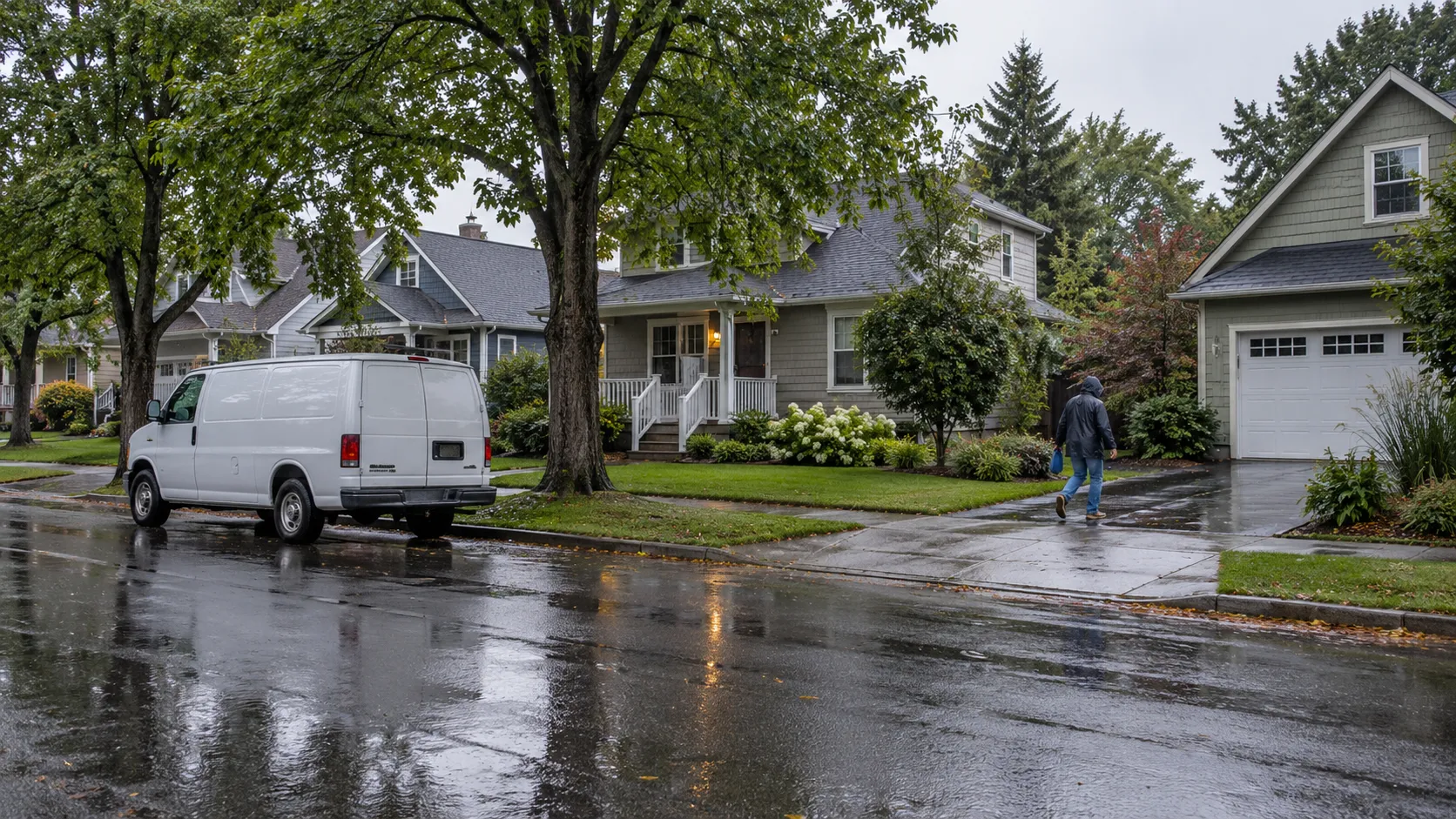 Homes in the South Sound area served by local water damage providers
